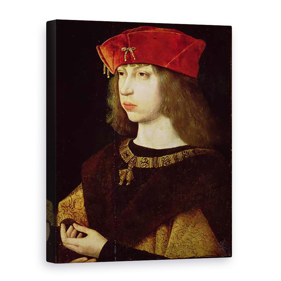 Tablou canvas - Scoala flamanda - Portretul lui Filip cel Frumos 1478-1506, 50 x 70 cm