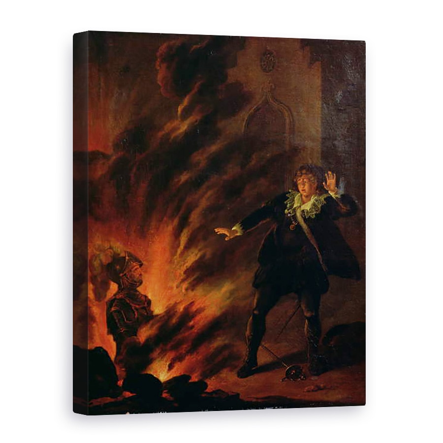 Tablou canvas - scoala engleza - Hamlet si Duhul Tatalui sau, 50 x 70 cm