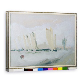 Tablou canvas - scoala engleza - Yacht Racing on the Solent, atribuita anterior lui J.M.W. Turner 1775-1851 si, de asemenea, atribuit lui Peter de Wint 1784-1849, 50 x 70 cm Tablou canvas - scoala engleza - Yacht Racing on the Solent, atribuita anterior lui J.M.W. Turner 1775-1851 si, de asemenea, atribuit lui Peter de Wint 1784-1849, 50 x 70 cm