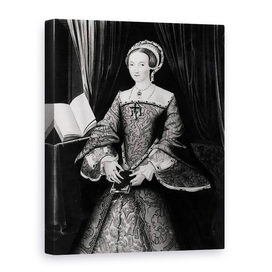 Tablou canvas - Scoala flamanda - Portretul Elisabetei I cand Printesa 1533-1603 c.1546, 50 x 70 cm