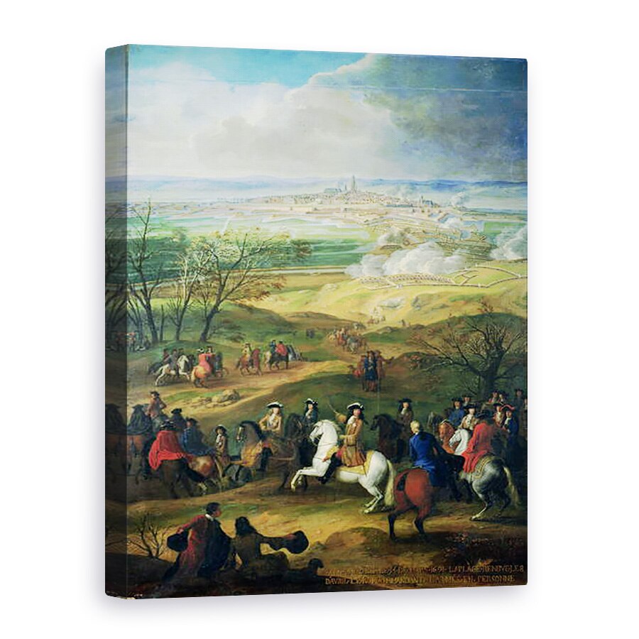 Tablou canvas - Scoala franceza - Asediul Mons de Ludovic al XIV-lea 1638-1715 9 aprilie 1691, 50 x 70 cm