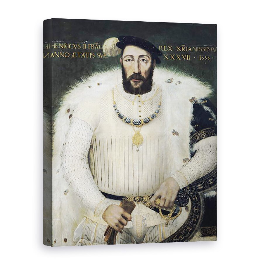 Tablou canvas - Scoala franceza - Henri al II-lea 1519-59, rege al Frantei, 50 x 70 cm
