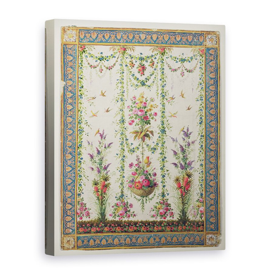 Tablou canvas - Scoala franceza - Flori si un cos agatat, 50 x 70 cm