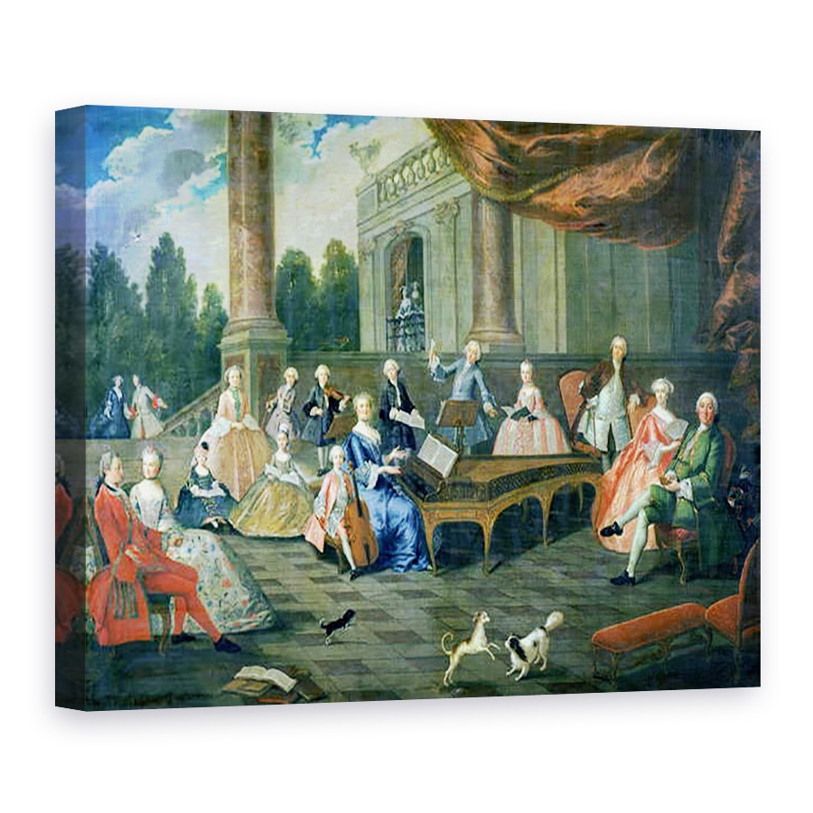Tablou canvas - Scoala franceza - Concert de familie la Chateau Renescure, 50 x 70 cm