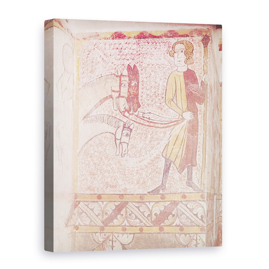 Tablou canvas - Scoala franceza - Calaret care detine fraiele a trei cai, de la Zidul de Nord, 75 x 100 cm