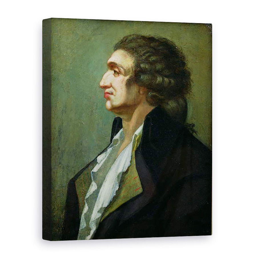 Tablou canvas - Scoala franceza - Marie Jean Antoine Nicolas de Caritat 1743-94 Marquis de Condorcet, 50 x 70 cm