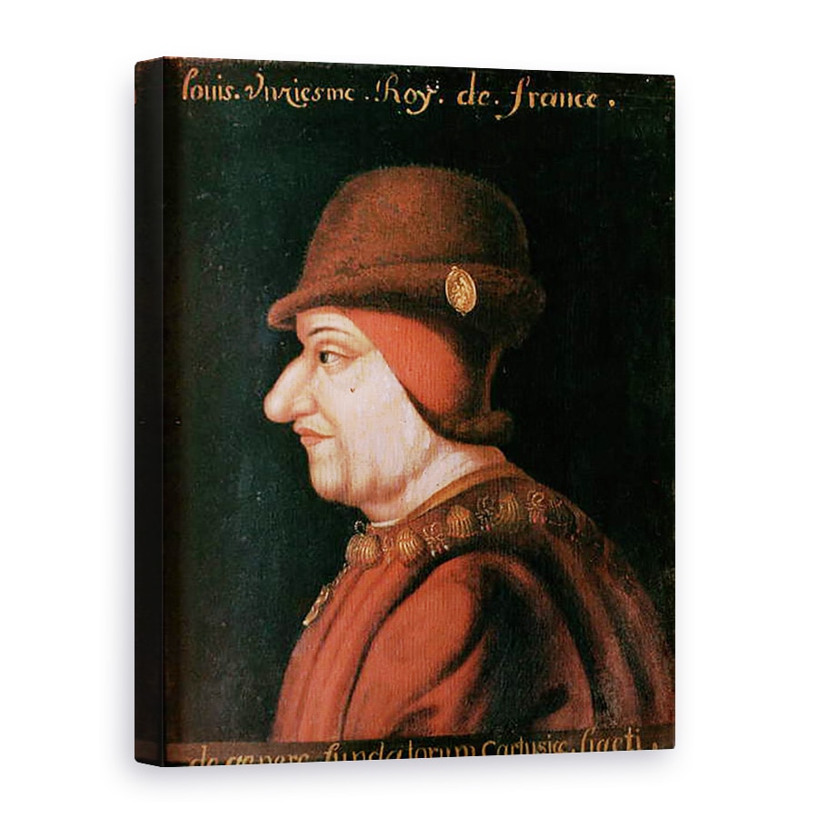 Tablou canvas - Scoala franceza - Ludovic al XI-lea 1423-83, 50 x 70 cm