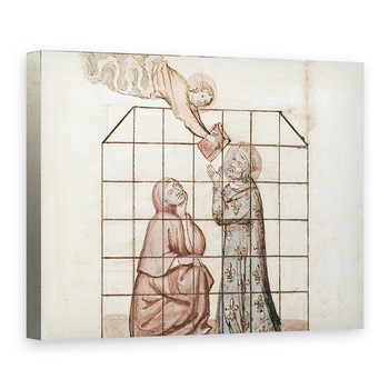 Tablou canvas - Scoala franceza - Doamna 1779 fol.76v St. Louis inchis, din Memoires pour la vie de saint Louis, 50 x 70 cm Tablou canvas - Scoala franceza - Doamna 1779 fol.76v St. Louis inchis, din Memoires pour la vie de saint Louis, 50 x 70 cm