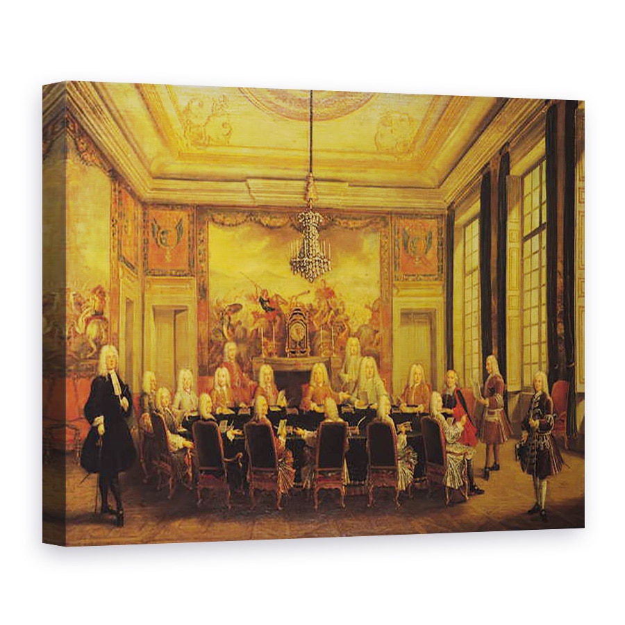 Tablou canvas - Scoala franceza - Consiliul de Regenta pentru Minoritatea lui Ludovic al XV-lea 1710-74 16 septembrie 1715, 50 x 70 cm