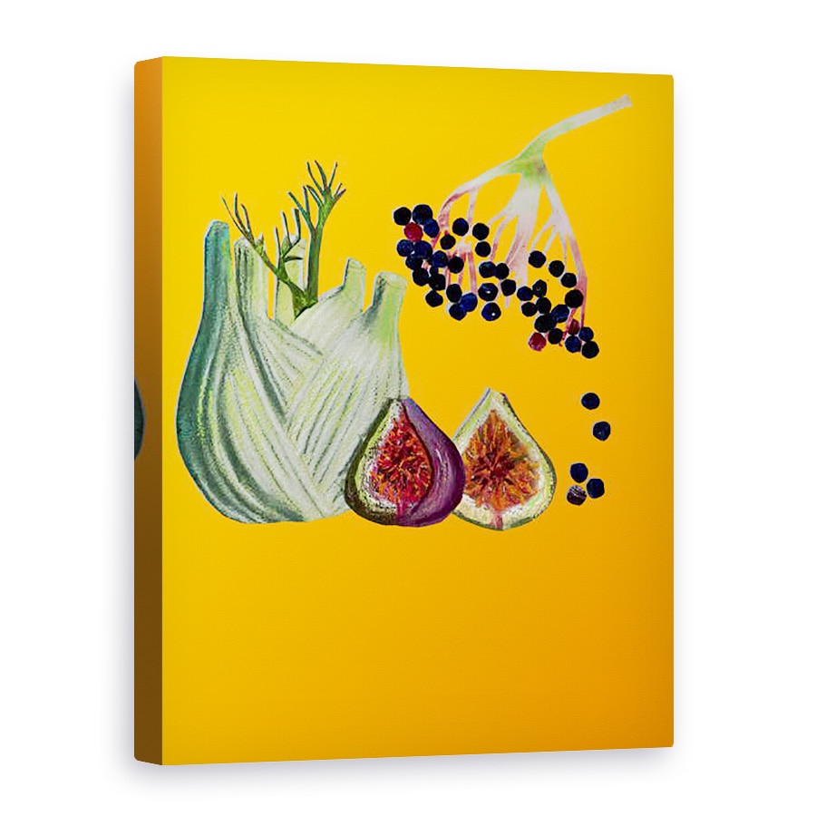 Tablou canvas - Sarah Thompson-Engels - Fructe & legume decupaj 2020, 50 x 70 cm