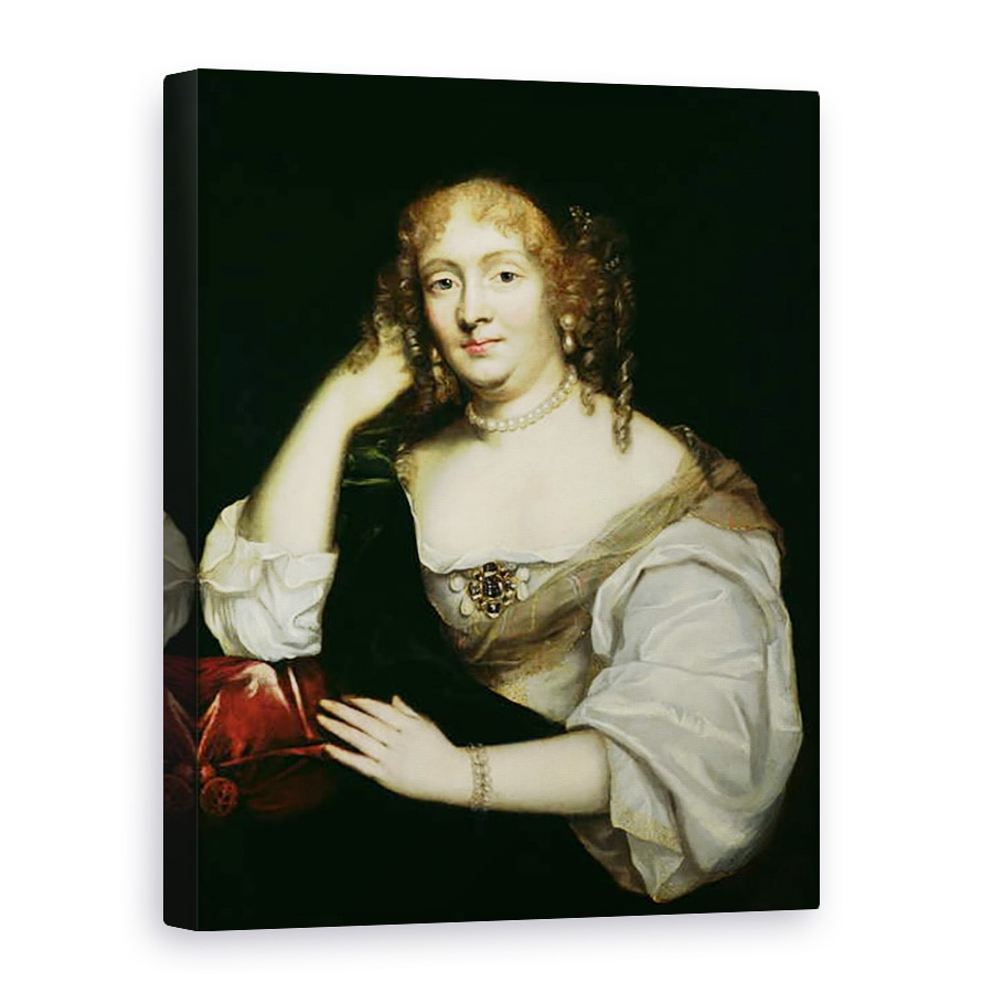 Tablou canvas - Scoala franceza - Portretul Mariei de Rabutin-Chantal 1626-97 Marchiza de Sevigne, 75 x 100 cm