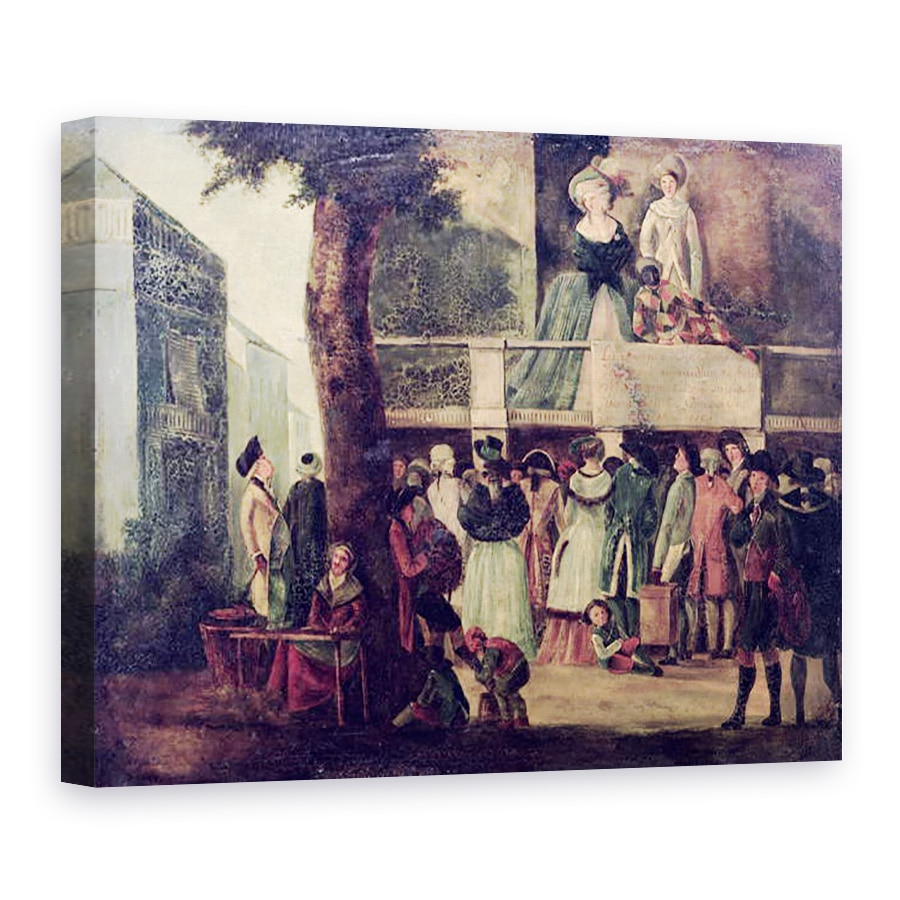 Tablou canvas - Scoala franceza - Targ de strada, 75 x 100 cm