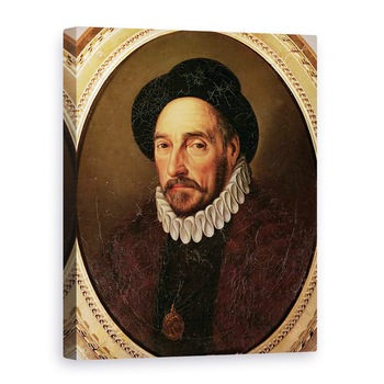 Tablou canvas - Scoala franceza - Portretul lui Michel Eyquem de Montaigne 1533-92, 50 x 70 cm Tablou canvas - Scoala franceza - Portretul lui Michel Eyquem de Montaigne 1533-92, 50 x 70 cm