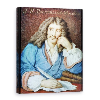 Tablou canvas - Scoala franceza - Portretul lui Moliere 1622-73, 50 x 70 cm Tablou canvas - Scoala franceza - Portretul lui Moliere 1622-73, 50 x 70 cm