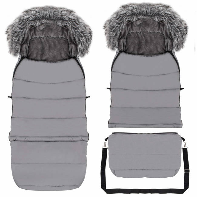 Sac pentru carucior transformabil 120 cm Kettu Maxi grey