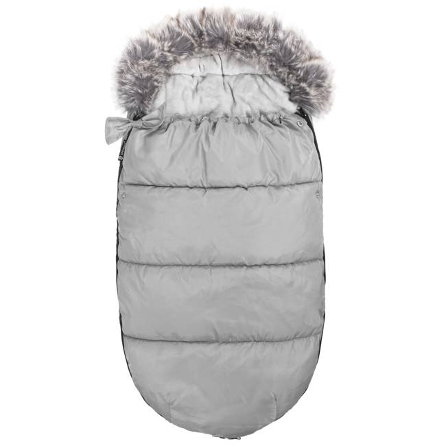 Sac iarna carucior cu blanita detasabila Anuga, 0-2 ani, gri