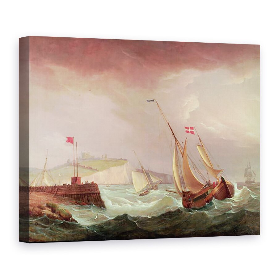 Tablou canvas - Thomas Whitcombe - Transport de pe Dover, 75 x 100 cm