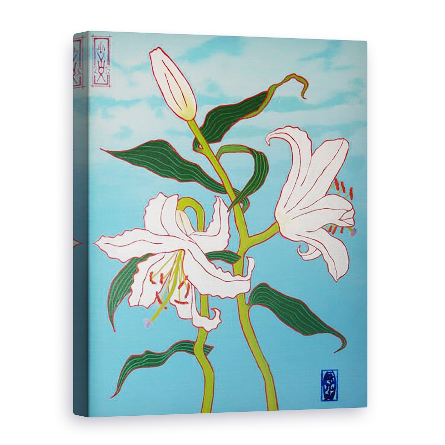 Tablou canvas - Timothy Nathan Joel - Crin alb pe fundal albastru, 2010, 60 x 80 cm