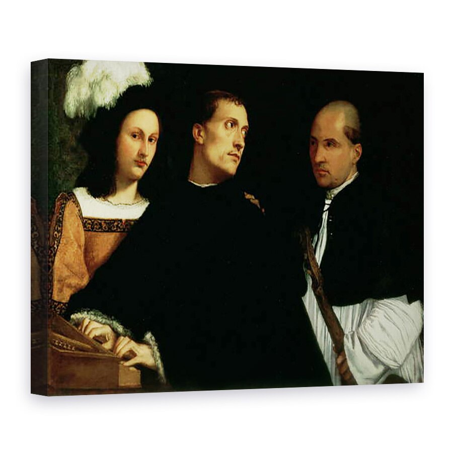 Tablou canvas - Titian - Concert intrerupt, 75 x 100 cm