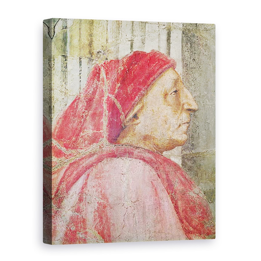 Tablou canvas - Tommaso Masaccio - Sfanta Treime, detaliu al capului donatorului de sex masculin, 75 x 100 cm