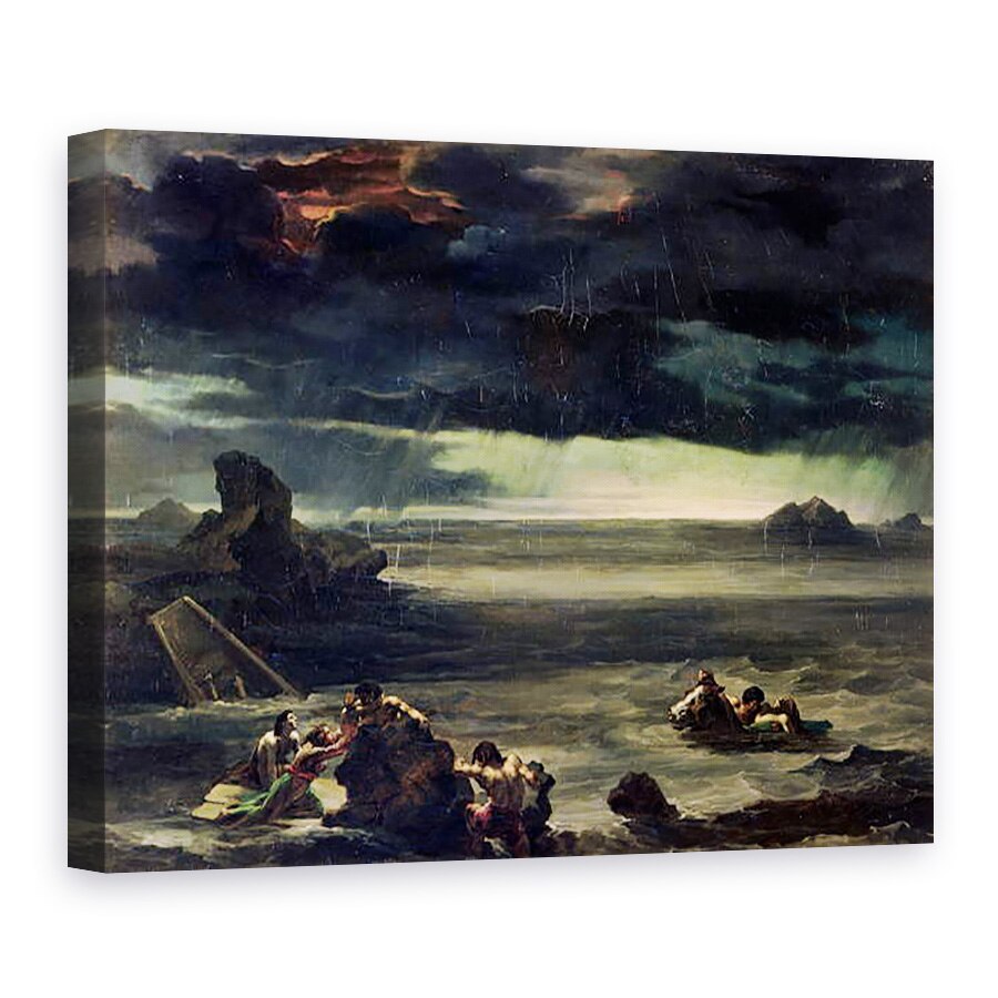 Tablou canvas - Theodore Gericault - Scena Potop, 75 x 100 cm