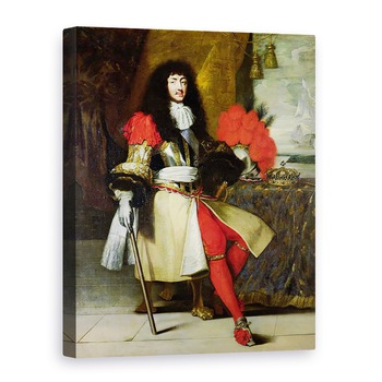 Tablou canvas - Scoala franceza - Portretul lui Ludovic al XIV-lea 1638-1715 dupa 1670, 50 x 70 cm Tablou canvas - Scoala franceza - Portretul lui Ludovic al XIV-lea 1638-1715 dupa 1670, 50 x 70 cm