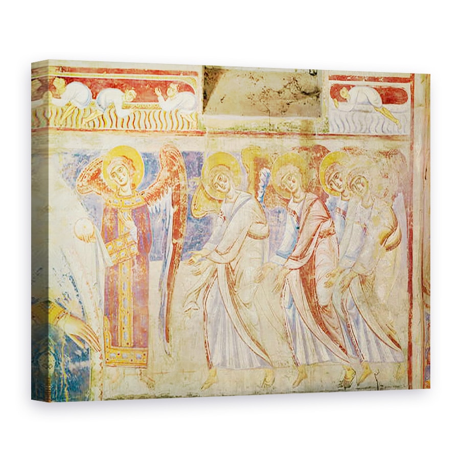 Tablou canvas - Scoala Italiana - Detaliu al Judecatii de Apoi, 75 x 100 cm