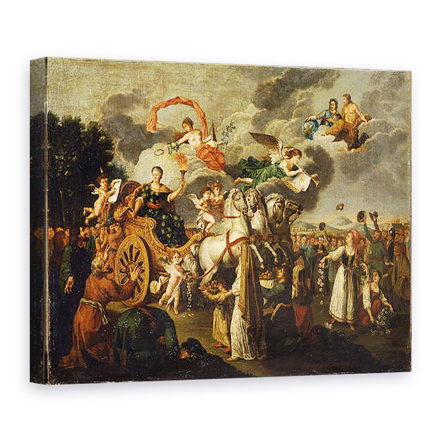 Tablou canvas - Scoala Rusa - Ecaterina II Calatorind prin Rusia, 60 x 80 cm