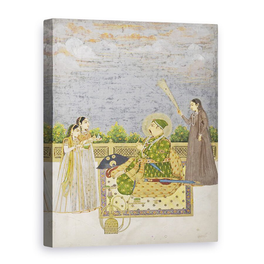 Tablou canvas - Scoala Mughal - imparatul Muhammad Shah, 50 x 70 cm