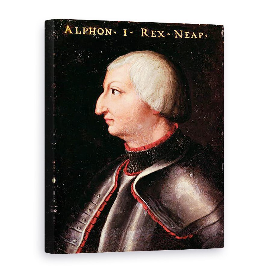 Tablou canvas - Scoala napolitana - Alfonso al V-lea, Magnanimous, rege al Aragonului, 75 x 100 cm