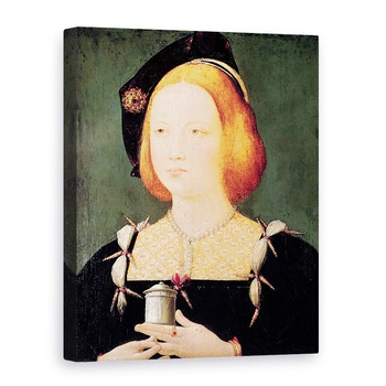 Tablou canvas - Scoala franceza - Portretul Mariei Angliei 1496-1533 Sotia lui Ludovic al XII-lea 1494-1533 c.1514, 50 x 70 cm Tablou canvas - Scoala franceza - Portretul Mariei Angliei 1496-1533 Sotia lui Ludovic al XII-lea 1494-1533 c.1514, 50 x 70 cm