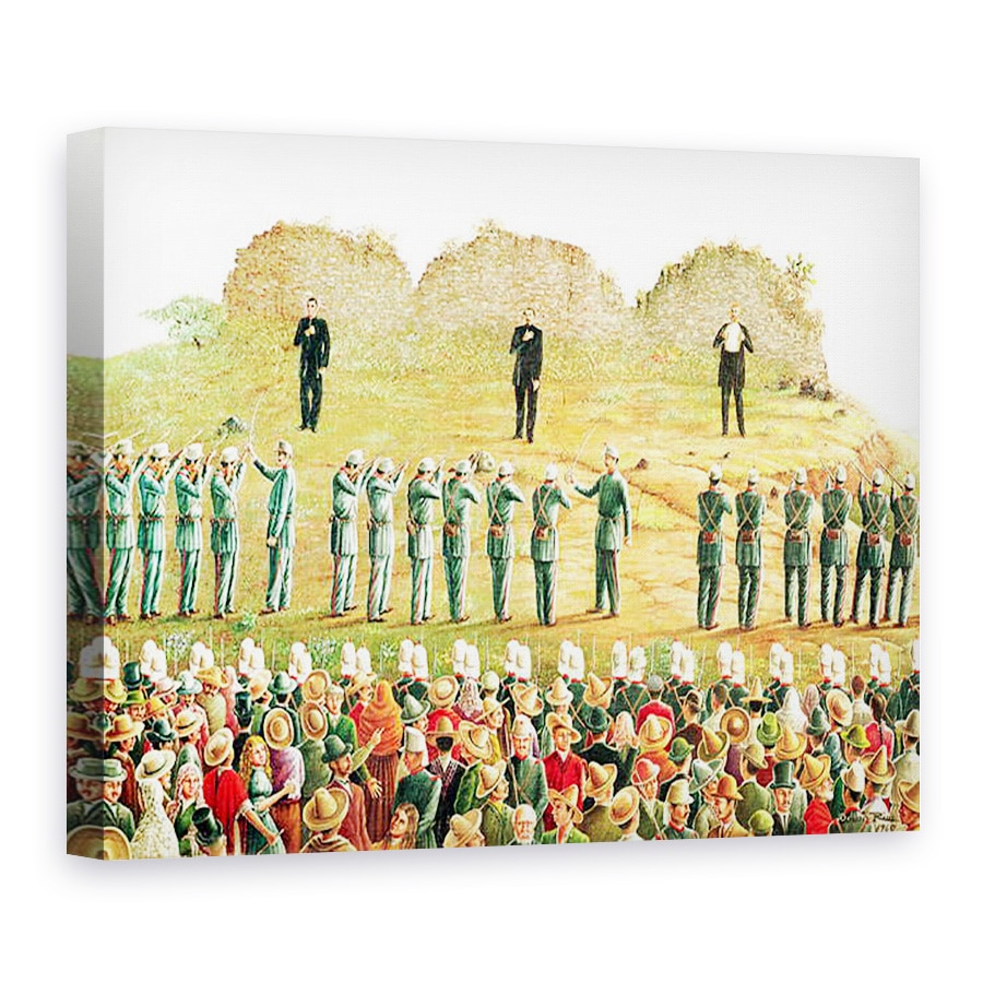 Tablou canvas - Scoala Mexicana - Executarea lui Maximilian I 1832-67, 60 x 80 cm