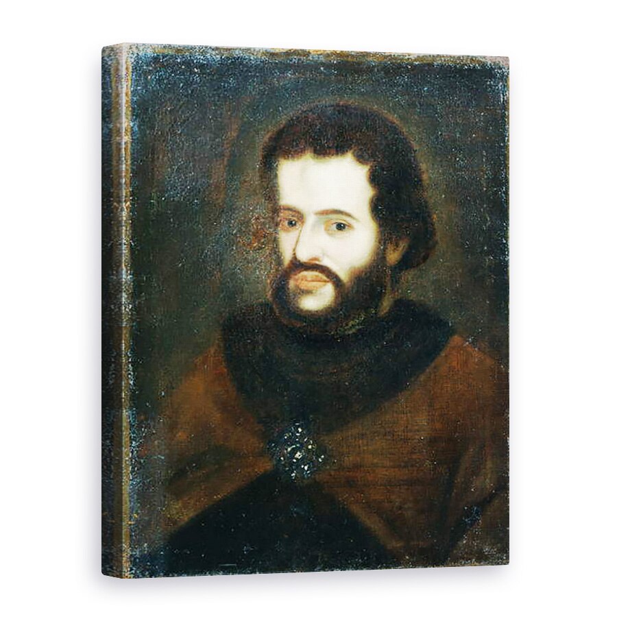 Tablou canvas - Scoala Rusa - Portretul tarului Ivan cel al V-lea Alexeievici 1666-96, 50 x 70 cm