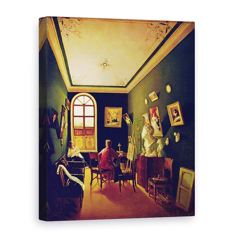 Tablou canvas - Scoala Rusa - Studioul Pictorului, 50 x 70 cm