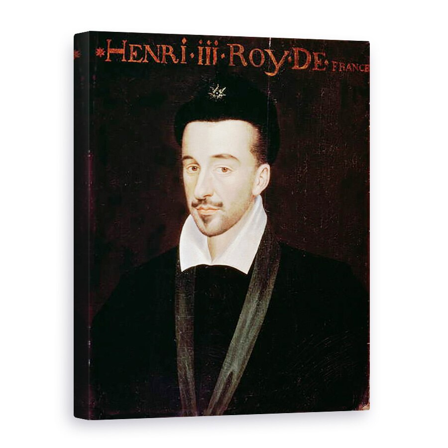 Tablou canvas - Scoala franceza - Portret De Henri III 1551-89, 75 x 100 cm