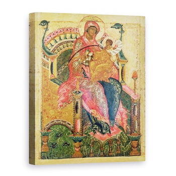 Tablou canvas - Scoala Rusa - Fecioara si copilul II, 50 x 70 cm Tablou canvas - Scoala Rusa - Fecioara si copilul II, 50 x 70 cm