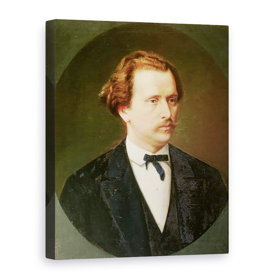 Tablou canvas - Sergei Ivanovich Gribkov - Portretul lui Nikolay Rubinstein 1835-81 c.1870, 60 x 80 cm