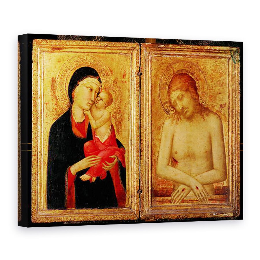 Tablou canvas - Simone Martini - Pieta, Fecioara si Copilului, 60 x 80 cm
