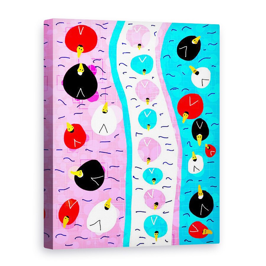 Tablou canvas - Sylver Bernat - Rate indisciplinate la rand, 2019, 60 x 80 cm