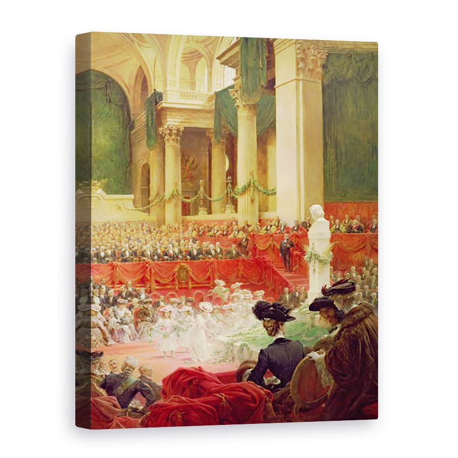Tablou canvas - Theobald Chartran - Ceremonia de la Panteon pentru a sarbatori Centenarul nasterii lui Victor Hugo 1802-85 26 februarie 1902, 75 x 100 cm
