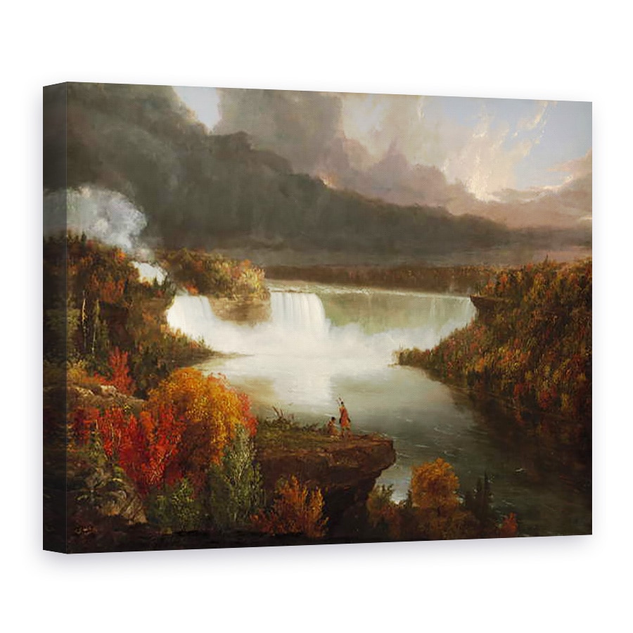 Tablou canvas - Thomas Cole - Vedere indepartata a cascadelor Niagara, 75 x 100 cm