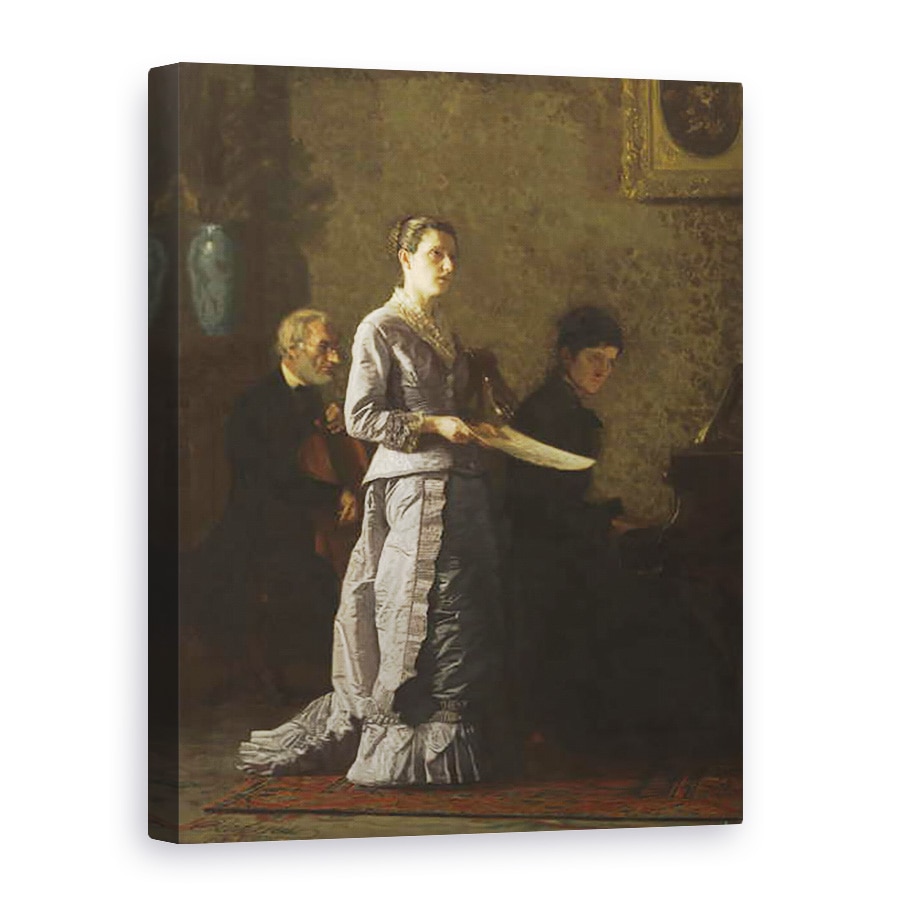 Tablou canvas - Thomas Cowperthwait Eakins - Cantand un cantec patetic, 75 x 100 cm