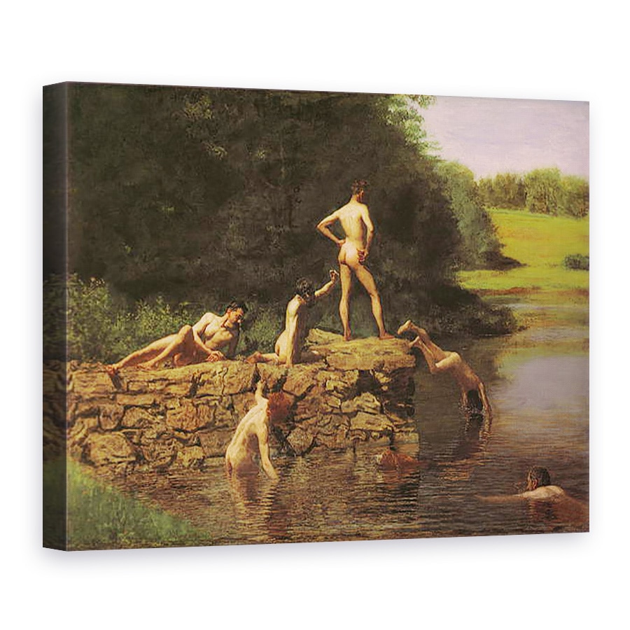 Tablou canvas - Thomas Cowperthwait Eakins - Gaura de inot, 75 x 100 cm