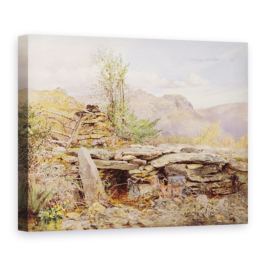 Tablou canvas - Thomas Collier - Pentre Ddu Bridge, 75 x 100 cm