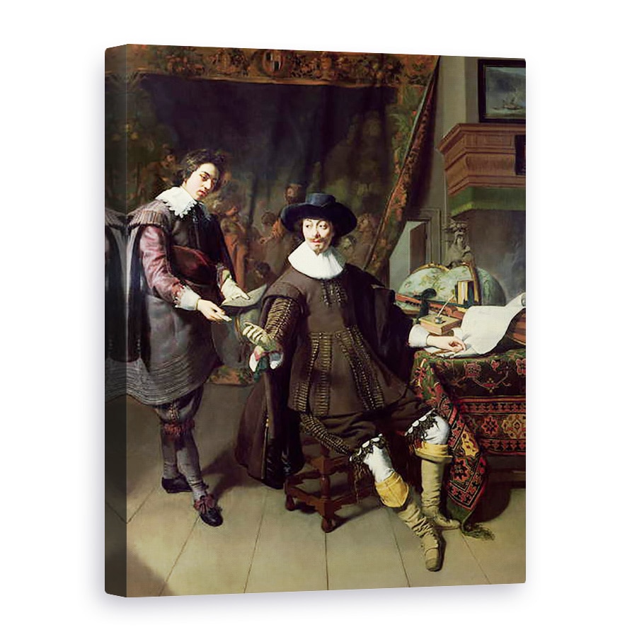 Tablou canvas - Thomas de Keyser - Constantijn Huygens 1596-1687 si functionarul sau, 75 x 100 cm