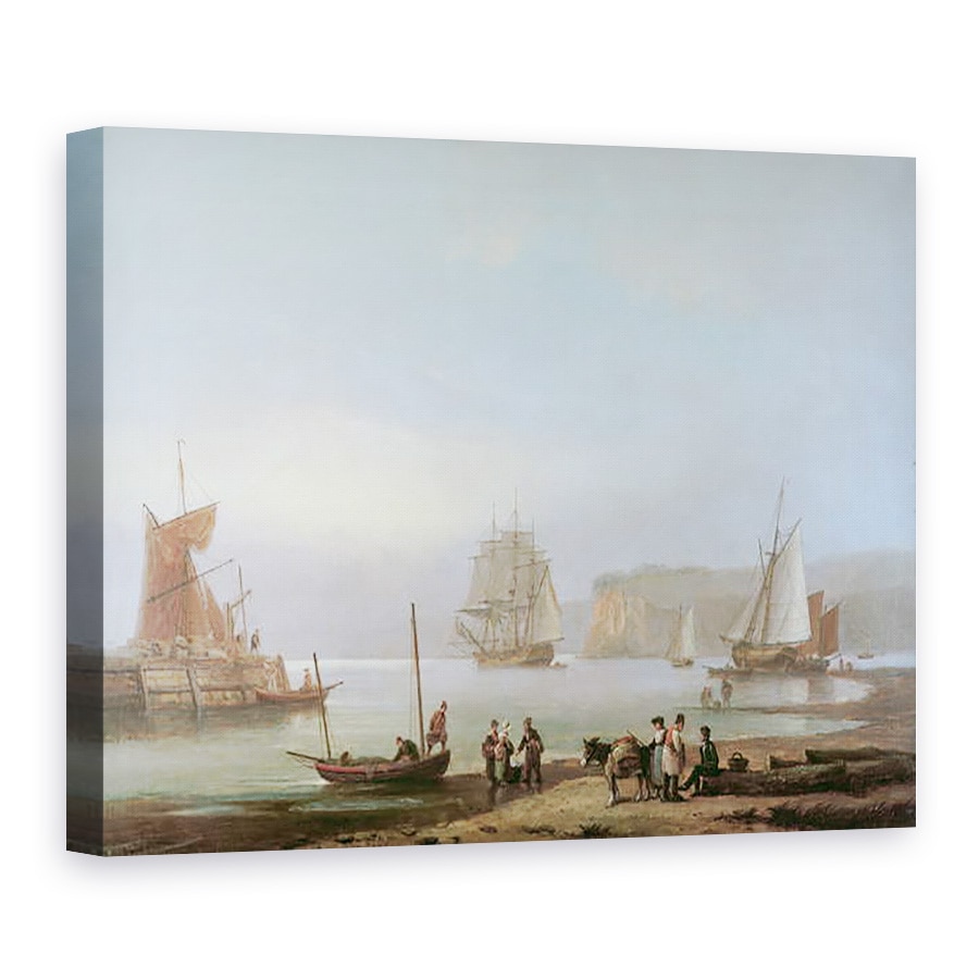 Tablou canvas - Thomas Luny - Expediere intr-un estuar, 75 x 100 cm