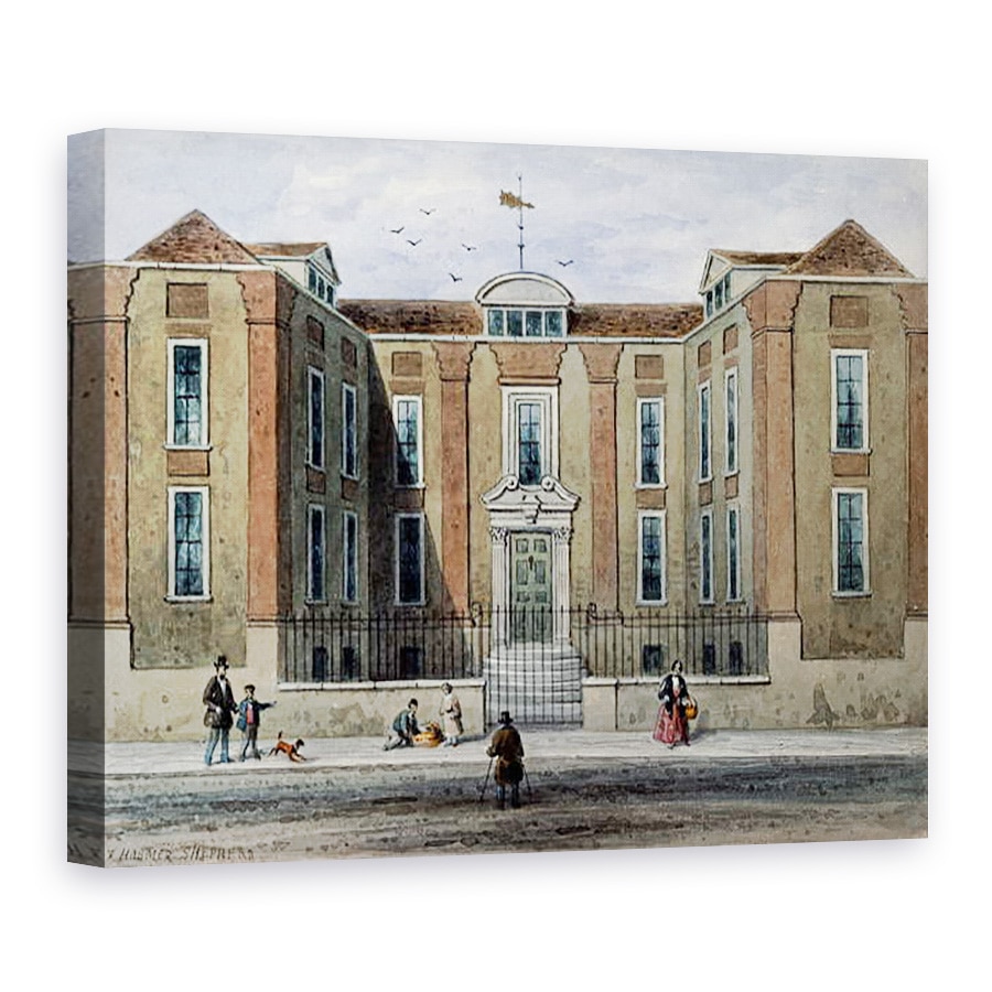 Tablou canvas - Thomas Hosmer Shepherd - Un conac antic, numit Pitchett Hall, partea de sud a Union St., 75 x 100 cm