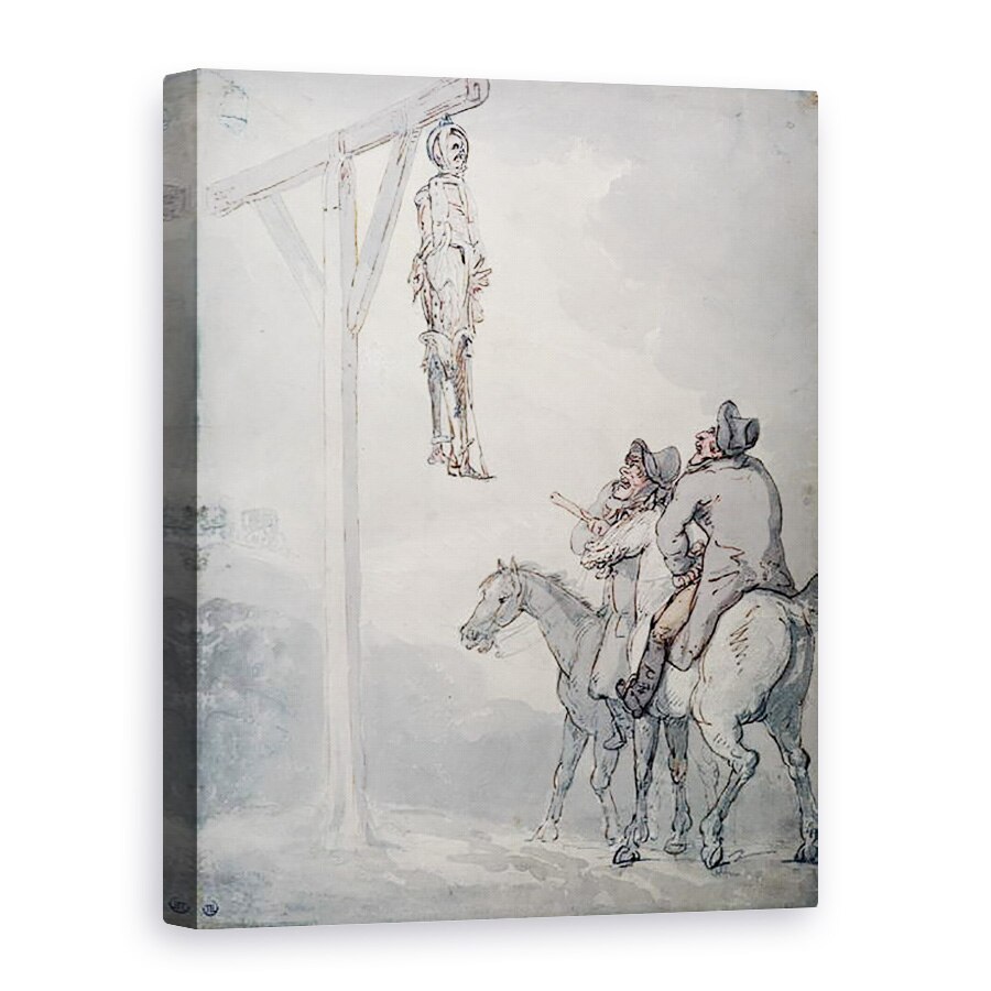 Tablou canvas - Thomas Rowlandson - Gibbet, 75 x 100 cm