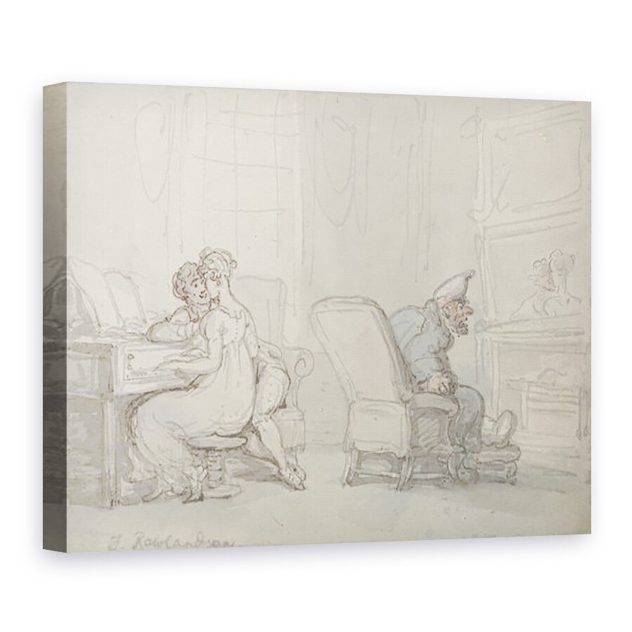 Tablou canvas - Thomas Rowlandson - Reflectia, 75 x 100 cm
