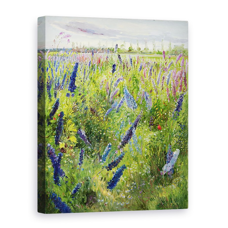 Tablou canvas - Timothy Easton - Delphiniums si Soarele Emergent, 75 x 100 cm